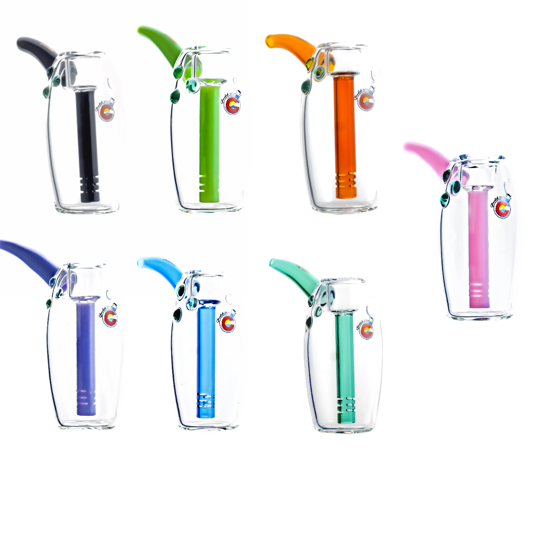7 Color variations of glass collectibles made our of borosilicate glass. 