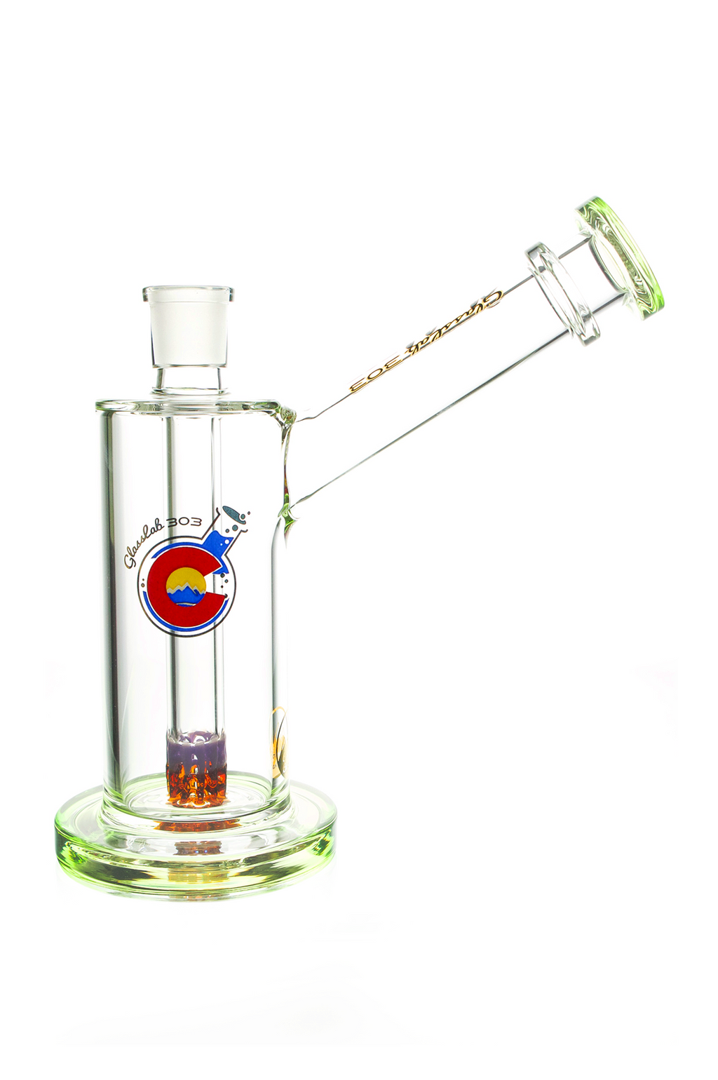 Glasslab303 Skinny 51 with colorful colorado logo on a white background