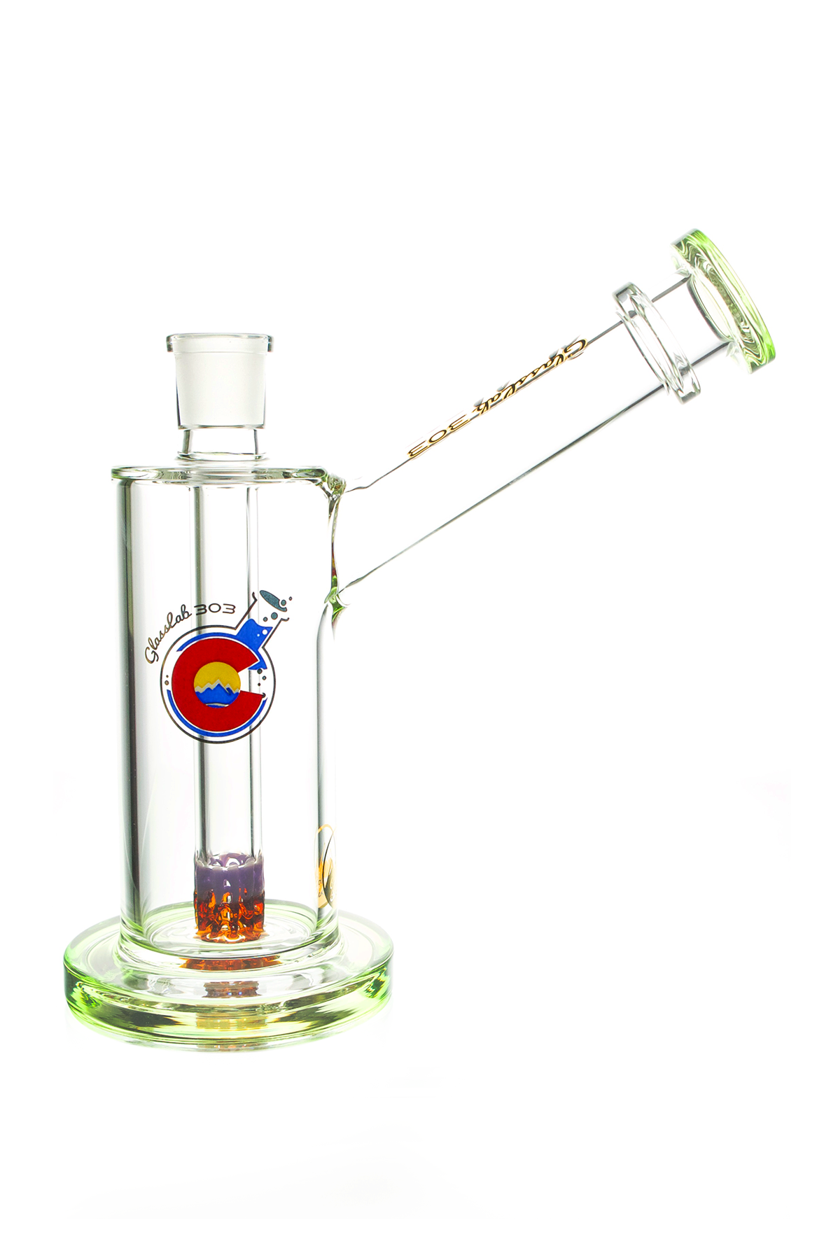 Glasslab303 Skinny 51 with colorful colorado logo on a white background