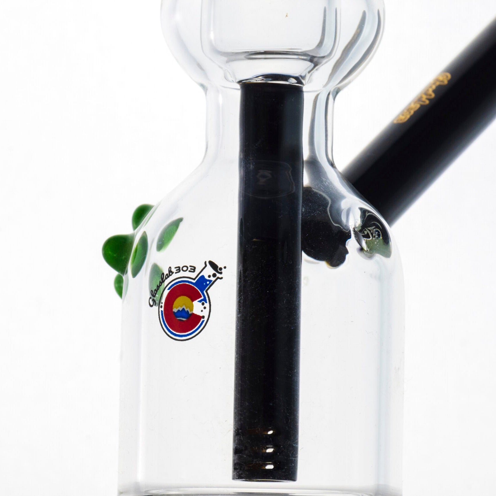 Borosilicate Glass | Cologne Bottle by GlassLab303 | Black image