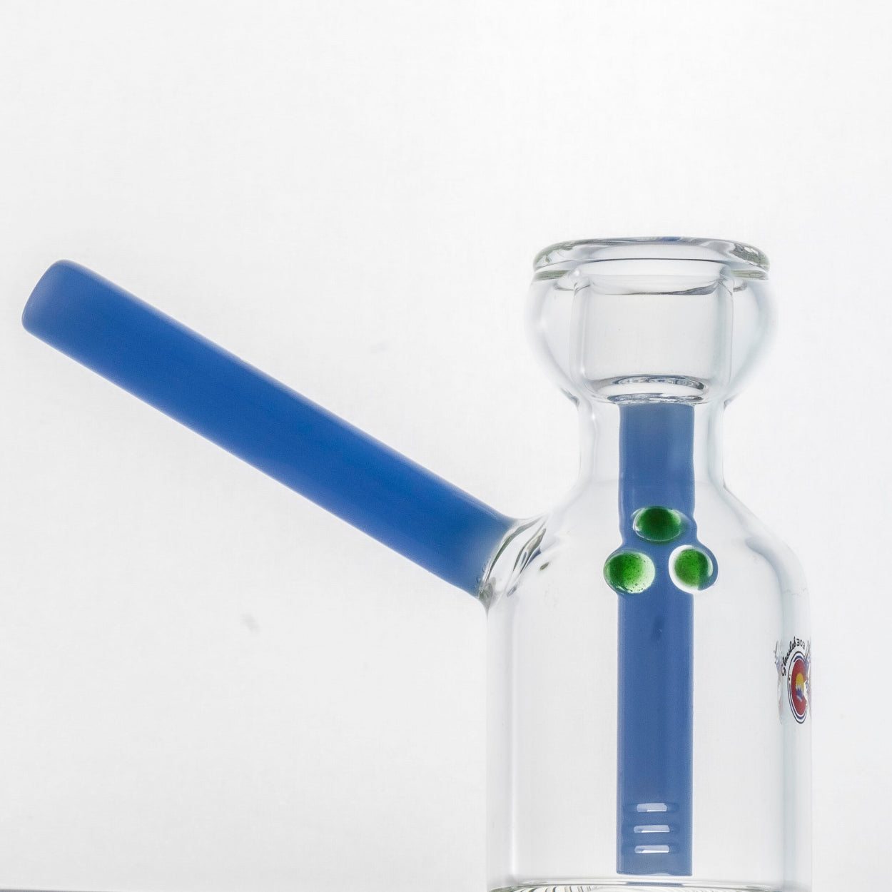 Borosilicate Glass | Cologne Bottle by GlassLab303 | Grateful Blue image