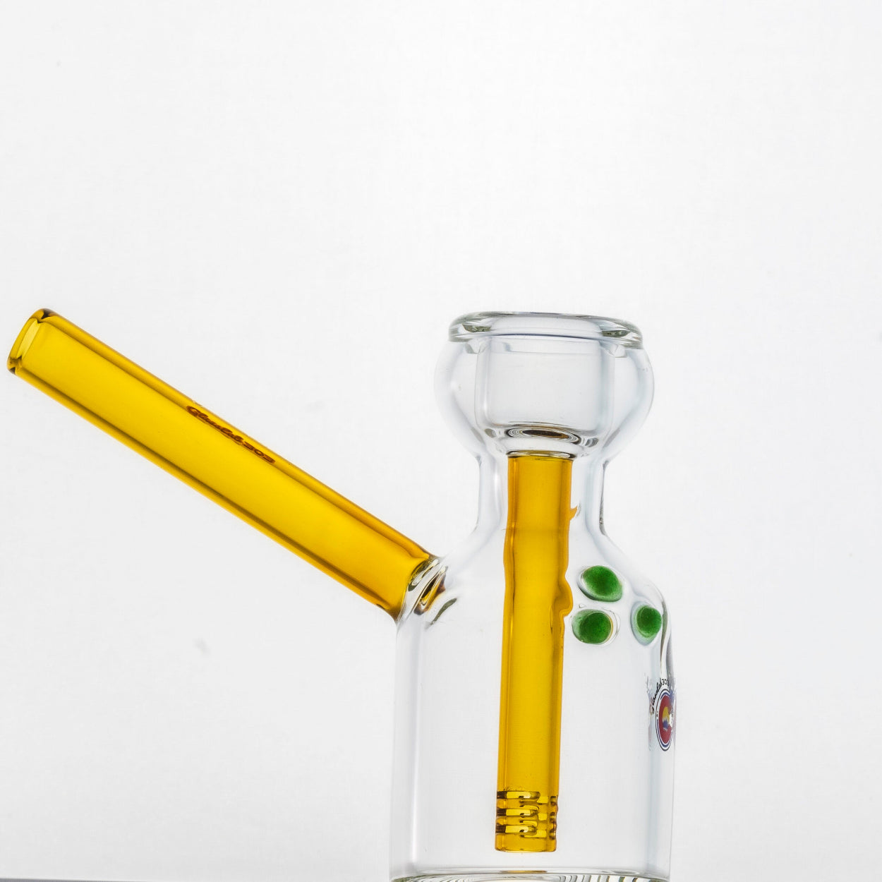 Borosilicate Glass | Cologne Bottle by GlassLab303 | Gold image