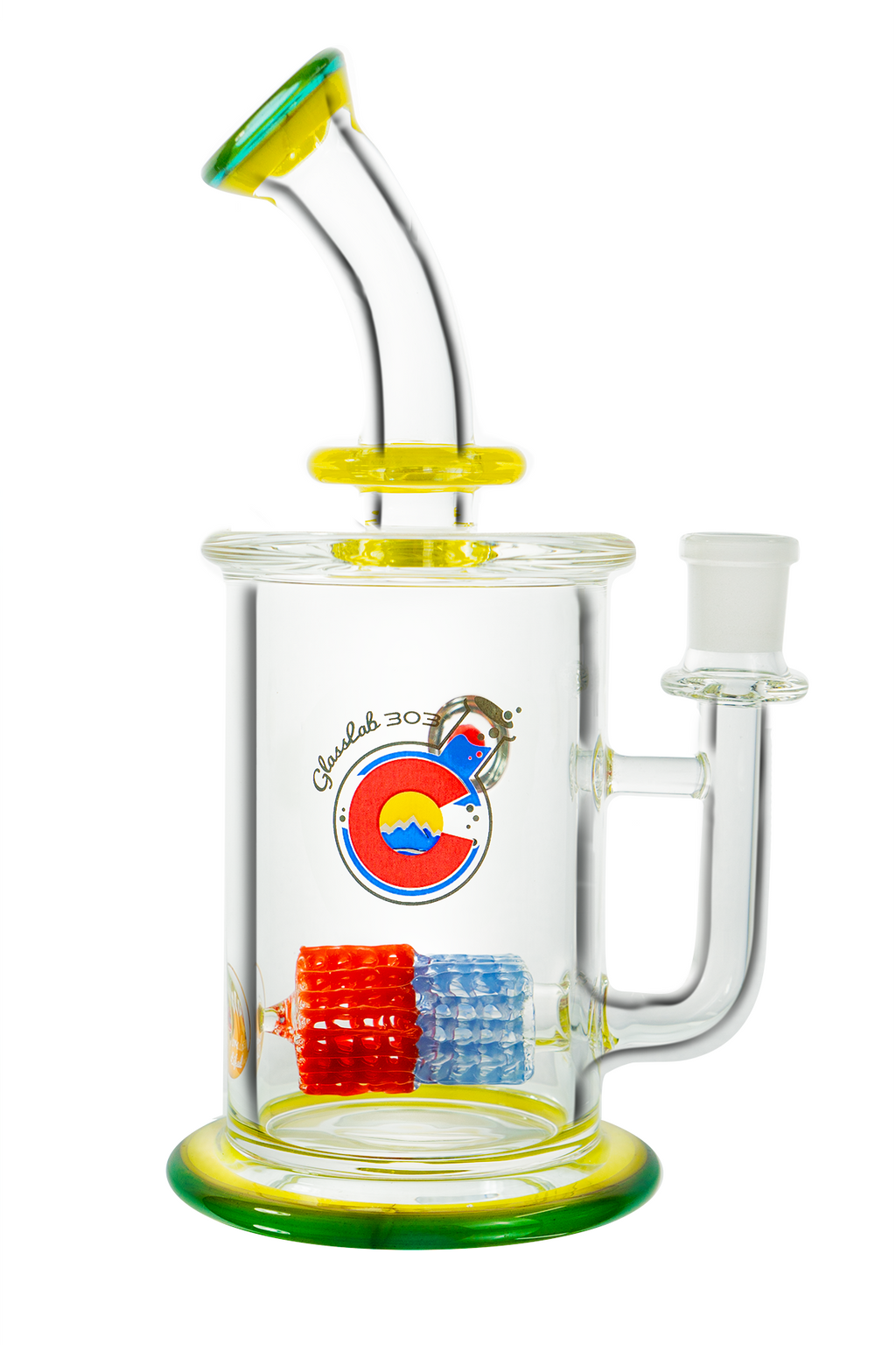 Double Rectangle Lace - Cold Water x Canary image