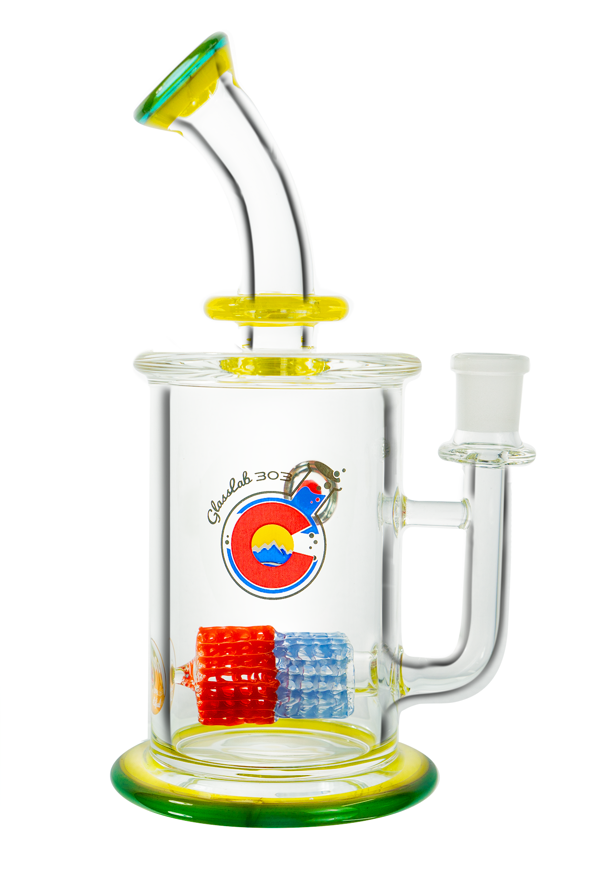 Double Rectangle Lace - Cold Water x Canary image